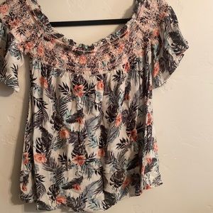 Off Shoulder Floral Top